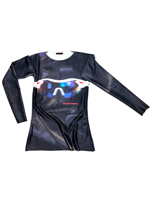 BLADES JERSEY-PRINT TOP